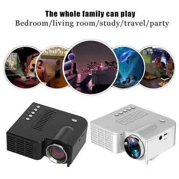 2 kolory UC28C Mini projektor LED obsługuje 1080P USB Audio przenośny projektor Home Media Video Player Family rzutnik tanie i dobre opinie choifoo NONE CN (pochodzenie) dropshipping