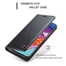 Кожаный чехол CaseMe для samsung Galaxy A70, роскошный Магнитный кошелек для samsung A70, ультра тонкие Чехлы для мобильных телефонов с двумя краями