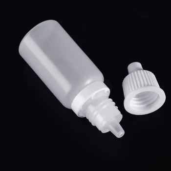 

12Pcs 10ml Eye Liquid Bottle Squeezable Portable Plastic Dropping Bottles Empty Bottles Dropper Bottles for Essential Oil