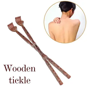 

Wooden Back Scratcher Claw Shape Long Handle Wood Hand Tickling Scratching Body Massage Tool For General Old Man Dropshipping