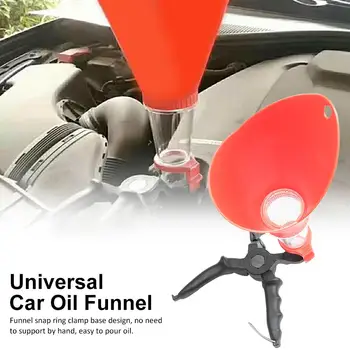 

Car Plastic Funnel Flexible Draining Tool Foldable Car Oil Refueling Long Mouth Funnel Gasoline Oil Additive Oil Guide Plate