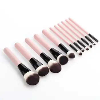 

11Pcs Professional Pink Soft Makeup Brushes for Eyebrow Eyeliner Powder Foundation Eyeshadow Blush Beauty Tool