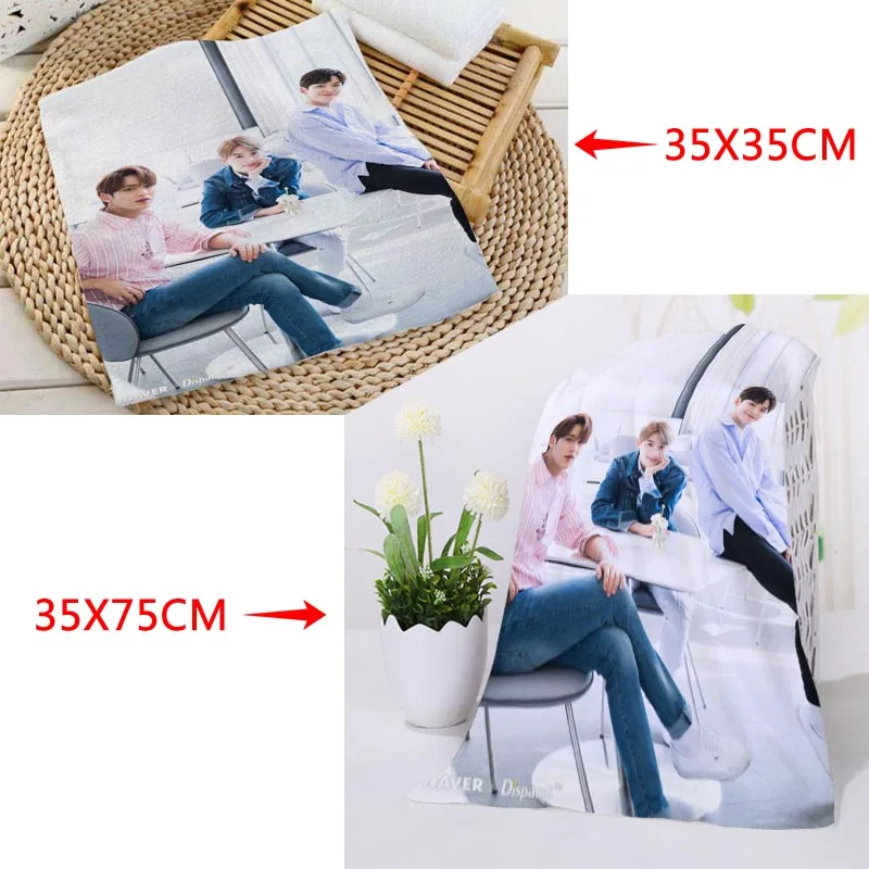 35x35 см, 35x75 см полотенца на заказ KPOP SF9 печатные квадратные полотенца микрофибра Абсорбирующая сушка банные полотенца мочалка