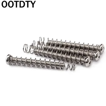

4Pcs Double Coil Pickup Electric Guitar Humbucker Screws with Springs Fix Bolt