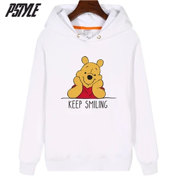 

Pstyle Hoodies for Women and Men Long Sleeve Pullovers Winter Clothes Kawaii Bear Print Hoodies Casual Womens Coats