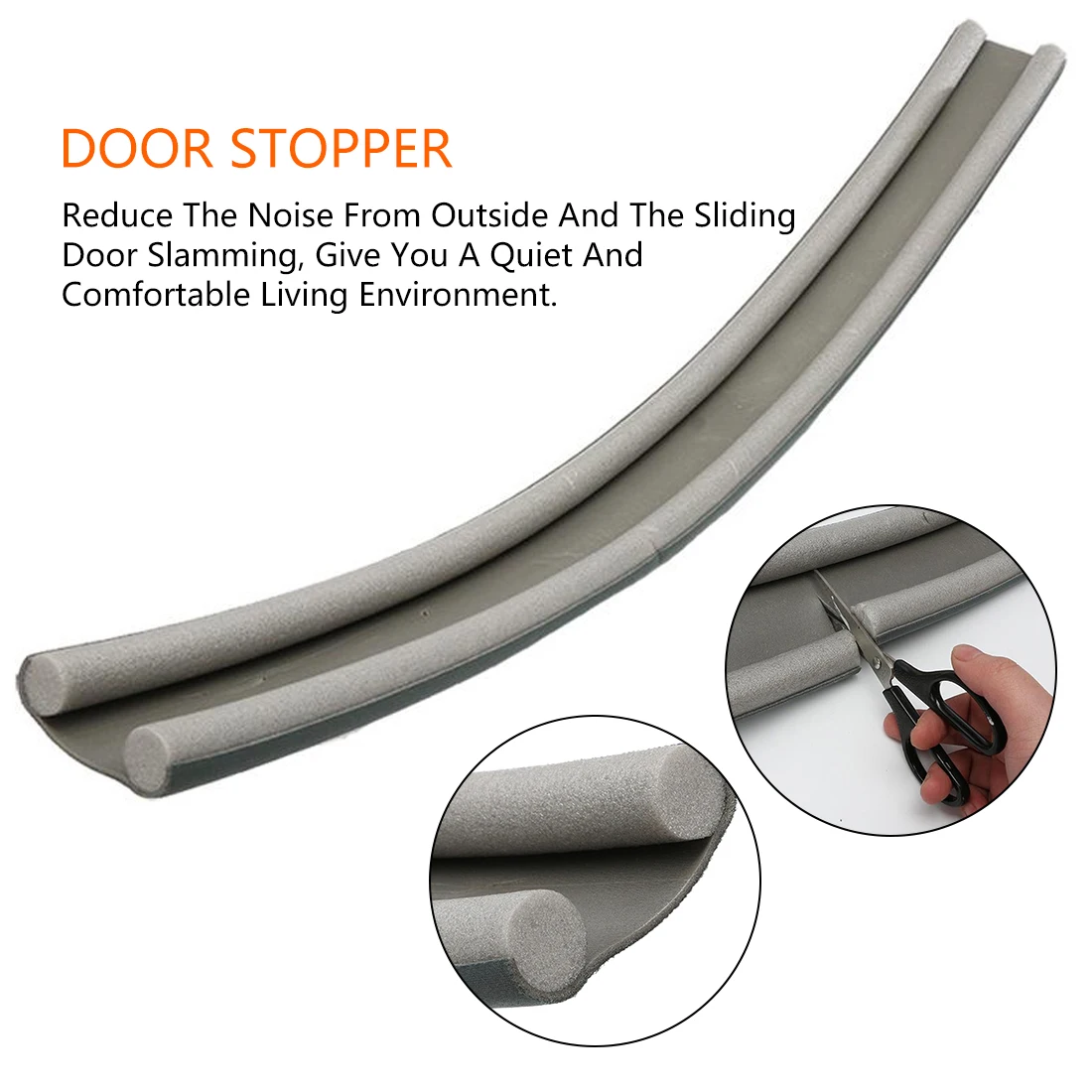 

95CM Flexible Door Bottom Sealing Strip Guard Sealer Stopper Door Weatherstrip Guard Wind Dust Blocker Sealer Stopper Door Seal