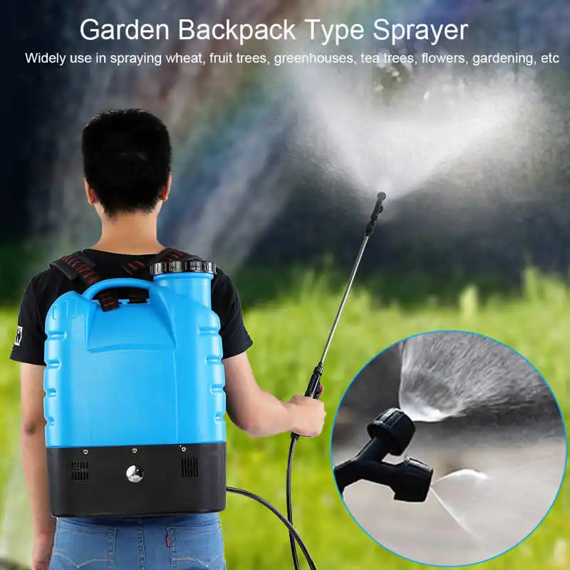 16L Electric Backpack Type Agricultural High Pressure Sprayer Gardening Tool 110V US Plug Paint Gun Garden Supplies-2