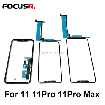 

100% Ori Display Touch Screen Digitizer Front Outer Glass Panel With Flex Cable For iPhone 11Pro 11Pro Max Touch Screen Sensor
