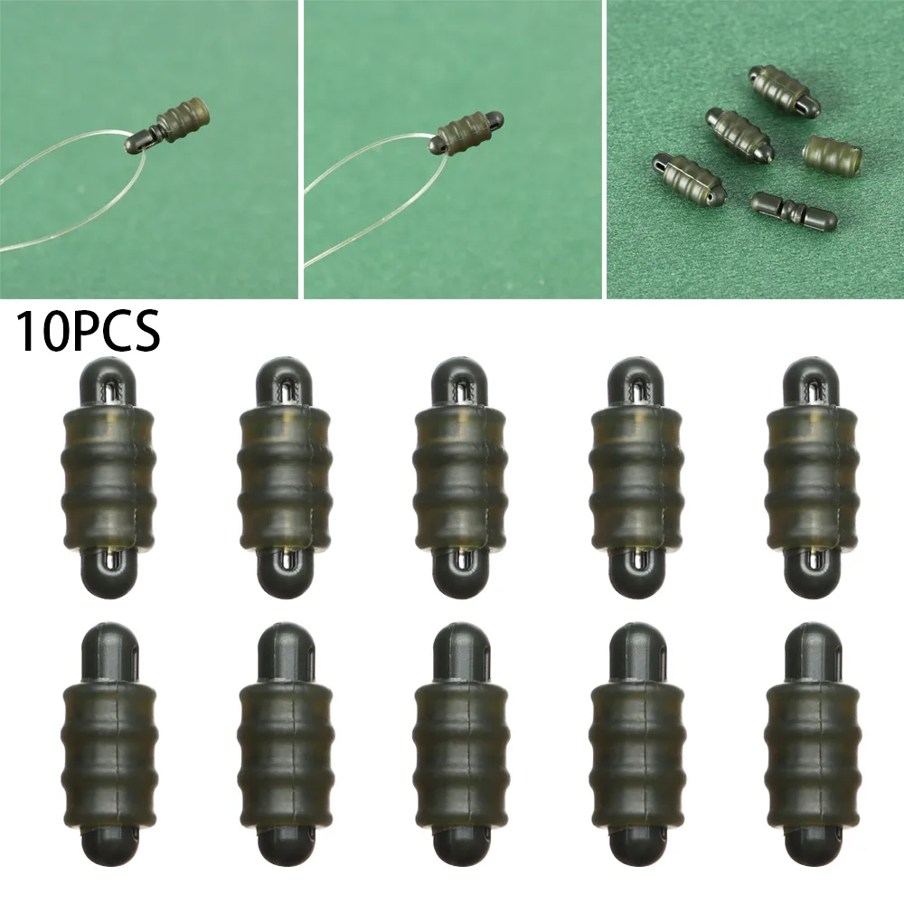 Quick Change Stop Bead Method Feeder Carp Fishing Rig Connector Bead Line Holder Trough Carp Tackle Equipment Fishing Tool 10PCS