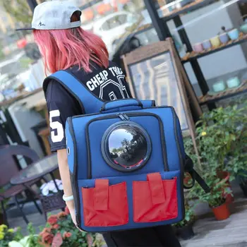 

Pet Carrier Backpack for Small Cats and Dogs with Space Capsule