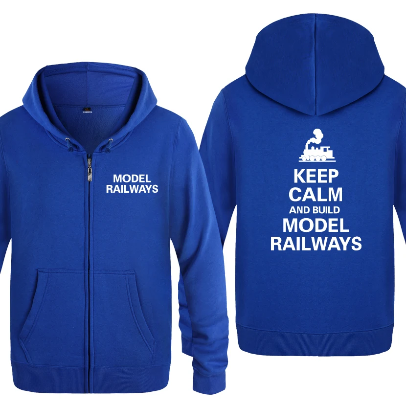 Keep Calm And Build модельные железные дороги Новинка Забавные толстовки мужские мужские флисовые кардиганы на молнии толстовки с капюшоном