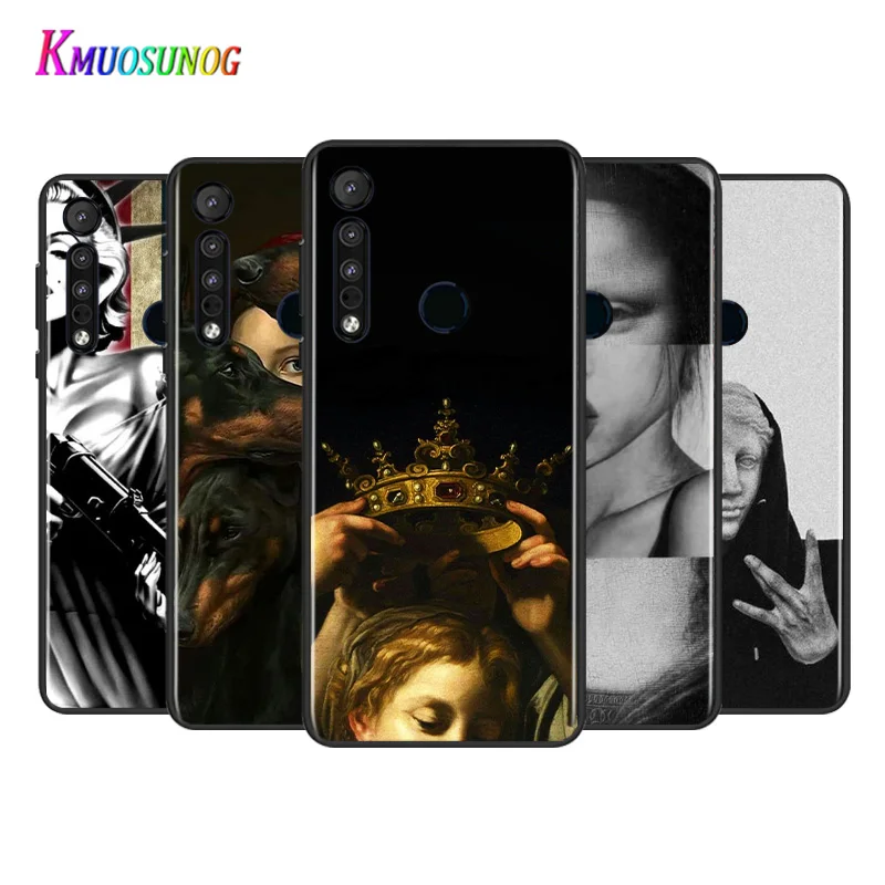 Художественной росписи статуя для Motorola G9 G8 G стилус мощность одного Fusion Hyper край E7