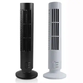 

Portable Mini USB Vertical Bladeless Fan Air Condition Handheld Fan Rechargeable Desk Cooling Tower Fan for Home Office Outdoor
