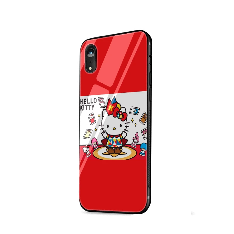 Чехол для мобильного телефона стекло для iPhone 5 5S SE 6 6s 7 8 Plus X XS Max XR чехол hello kitty Shell защита - Цвет: G12