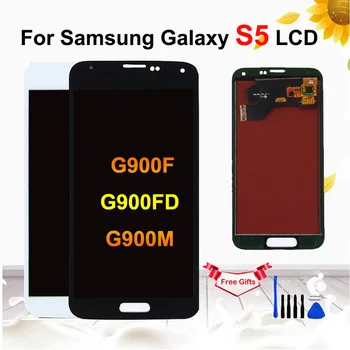 

For Samsung Galaxy S5 i9600 G900 G900F G900A Phone LCD Display with Touch Screen Digitizer Assembly For Galaxy s5 lcd display