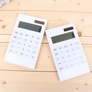 

Portable Mini Calculator Solar Calculator Multi-Function Scientific Calculator Slim 12 Digit Display Calculators Office Supplies