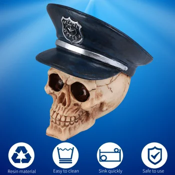 

Reptile Box Aquarium Landscaping Decoration Resin Skull Fish Shrimp Shelter