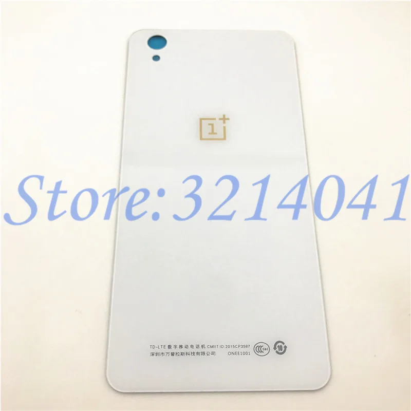 White 5," Замена заднего стекла для OnePlus X E1003 OnePlus 1+ X Крышка батарейного отсека задняя дверь корпус+ наклейка+ логотип - Цвет: White