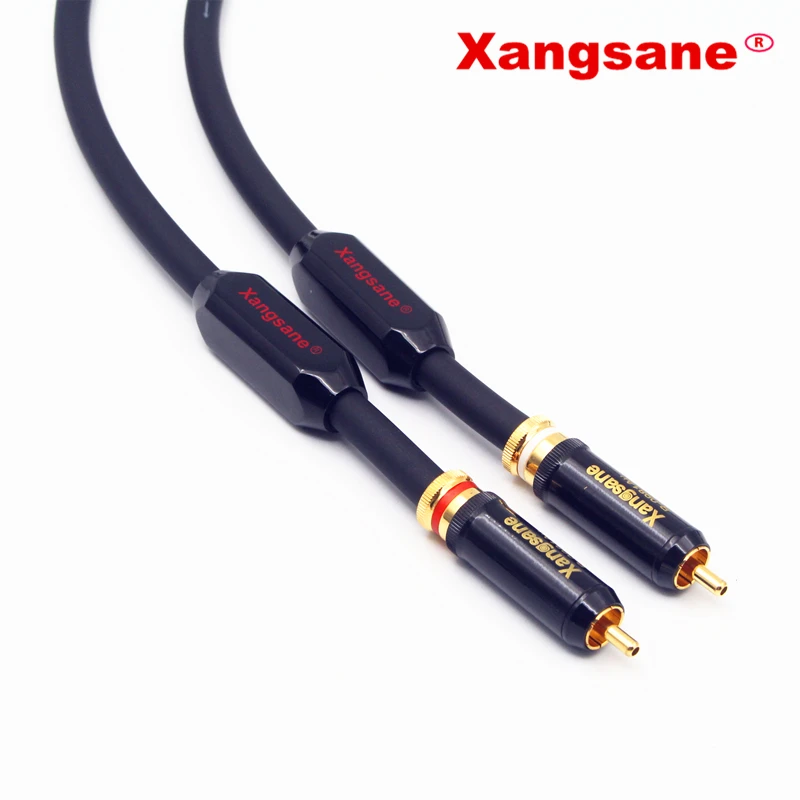Xangsansp 5008Cu высокопроизводительный проводник OCC HIFI аудиокабель 2RCA штырь