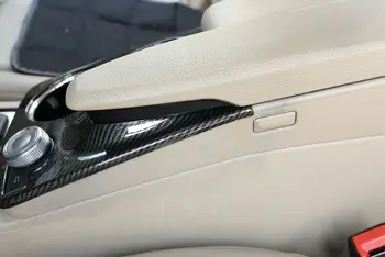 

1pcs Cup Holder Cover Carbon Fiber ABS Water Car Trim Black For Mercedes Benz GLK Class X204 2008-15