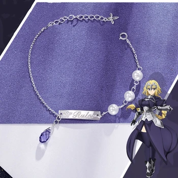 

Fate Apocrypha Bracelet 925 Silver Jewelry Religious Anime Cosplay Jeanne D'arc/alter Figure Model Gift