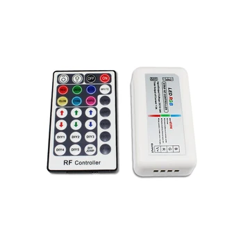 

RGB LED Controller Dimmer DC12-24V 12A 3 Channel 28 Keys Wireless RF Remote Plastic Controller with DIY Mode for RGB Strip Light