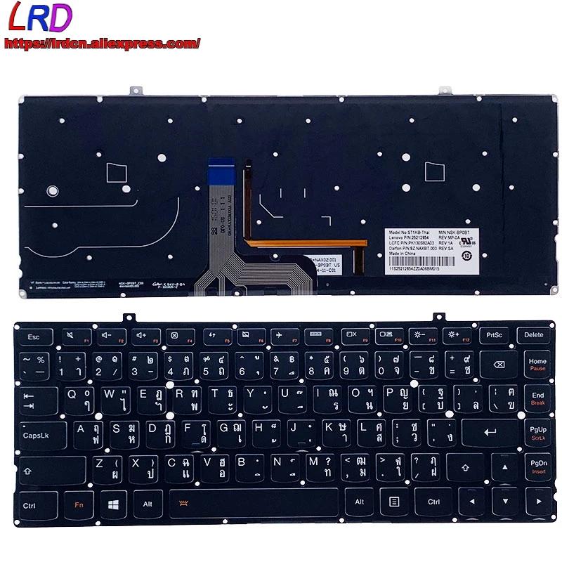 

New Original TH Thai Backlit Keyboard for Lenovo Yoga2 Pro 13" Laptop 25212854 25212823