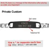 Customized Cat Chain Collar Free Engraved Puppy Kitten ID NamePlate Necklace Anti-lost Pet Collars For Small Dogs Cats Yorkshire 4