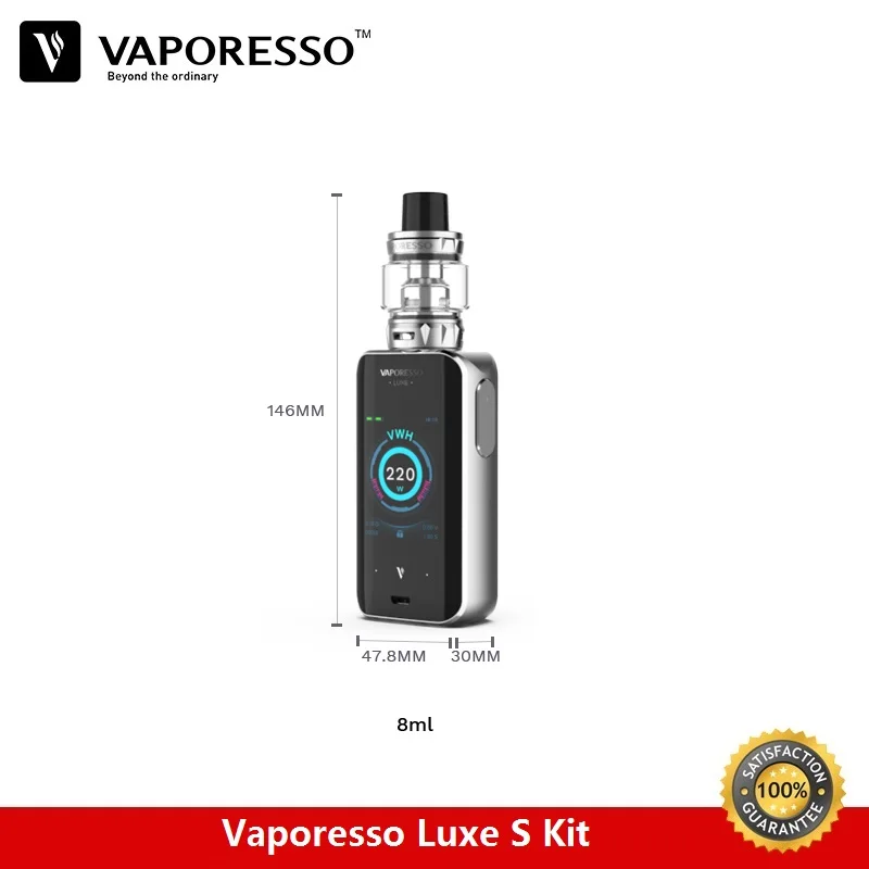 Vaporesso люкс S комплект 220 Вт коробка мод с 8 мл Skrr S Vape бак QF с сеткой катушки испаритель VS люкс Drag 2 электронные сигареты наборы