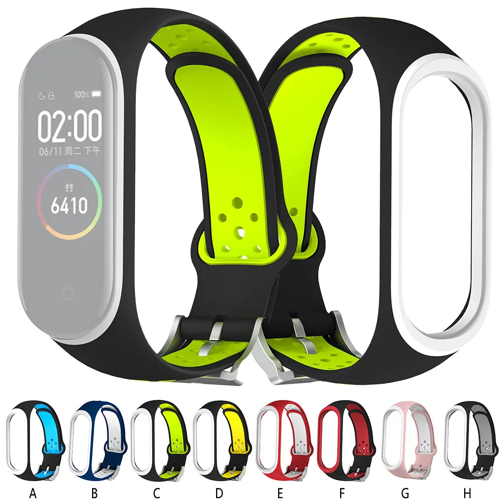 Силиконовый ремешок для часов Xiaomi Mi Band 4 сменный умных спортивный