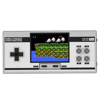 

Handheld Game Player Video Game Console Classic 3inch Screen 348 Games Av Output 3.5mm Output for FC Red and White Handheld Game