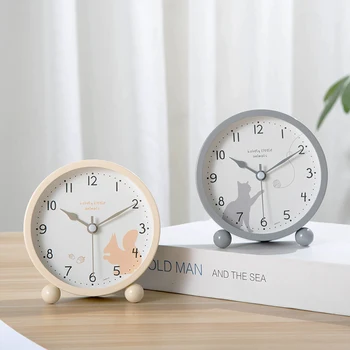 

Quiet Bedside Lazy Cute Girls Cartoon Student Alarm Clock Multi Function Mechanical Alarm Clock Living Room Homedecor New II50NZ