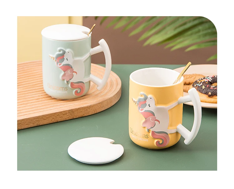 Best selling Unicorn Creative Ceramic Coffee Mug