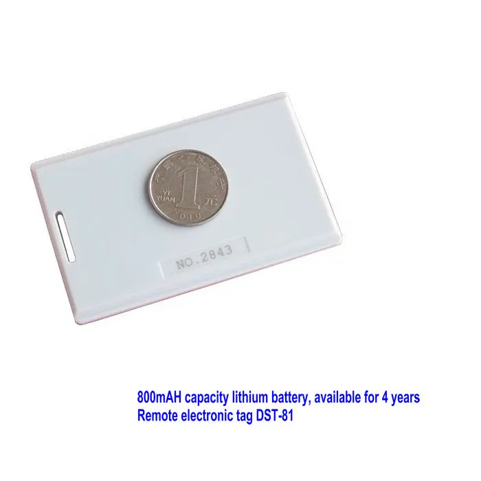 DST 81 дистанционный электронный бирка RFID активный тег тонкий в течение 4 лет с