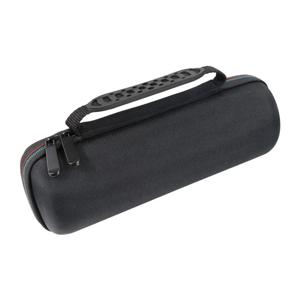 

For JBL Flip 5 Wireless BT Speaker Hard Carrying Protective Bag Cylindrical Black Dustproof Case Cover Outdoor Zipper Package