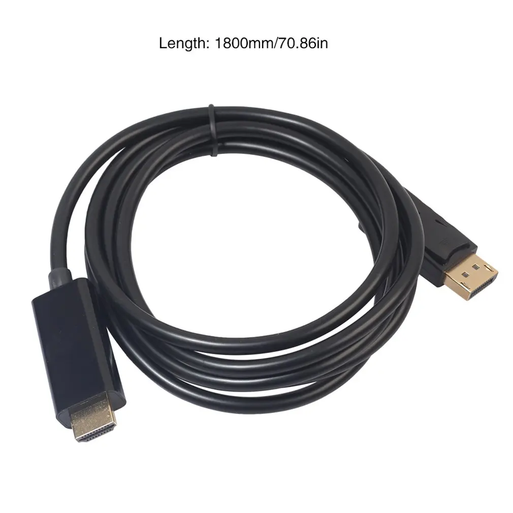 1,8 м/3M Кабель DP-HDMI Displayport HDMI адаптер 1080P видео аудио конвертер кабель для ПК HDTV проектор ноутбука