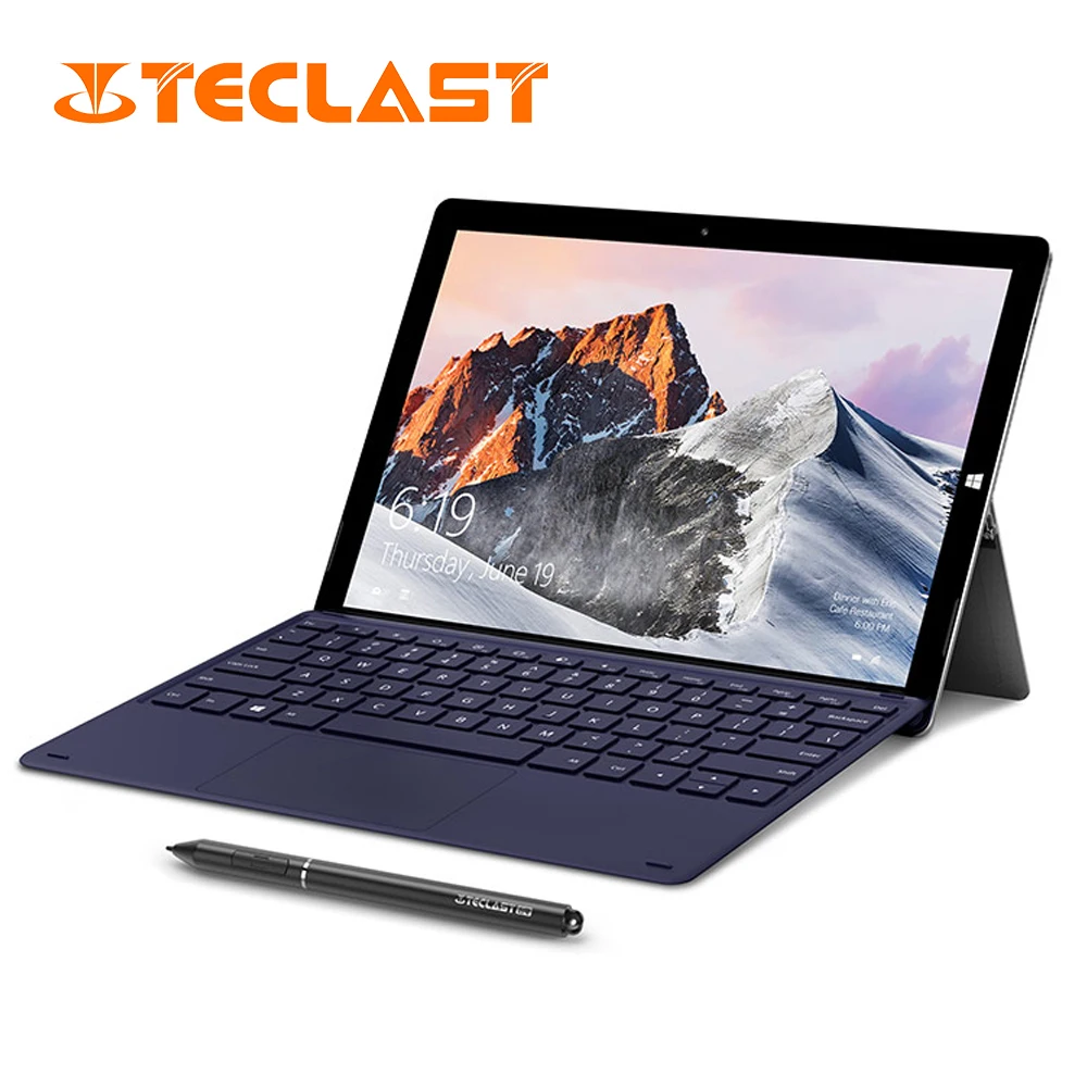 Teclast X6 Pro Tablet Netbook Windows 10 Touch Screen Intel M3-7Y30 8GB RAM 256GB SSD 12.6 Inch 2880*1920 FHD IPS USB3.0