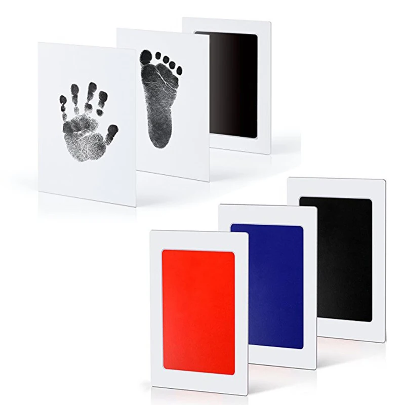 

Large Size Non-Toxic Baby Handprint Footprint Imprint Kit Baby Souvenirs Casting Newborn Footprint Ink Pad Infant Clay Toy Gifts