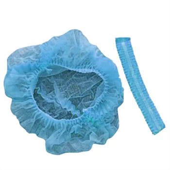

100PC Disposable Hair Caps Nonwoven Bouffant Cap for Kitchen Food Worker Spa Non Woven Shower Caps Home Accesories #LR2