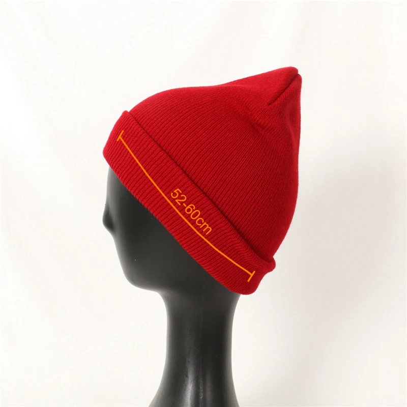 Шапка-бини, зимняя вязаная шапка, шерстяная мягкая теплая вязаная шапка для мужчин и женщин, шапка с черепом, лыжная шапка, разноцветная вязаная шапка