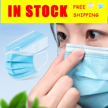 

Dustproof Face Mask Unisex Facial Protective Cover Masks Disposable Mouth Muffle Blue Anti Pollution Respirator