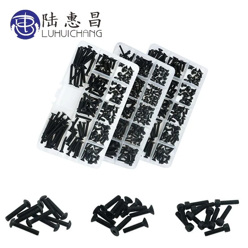 

luhuichang M3 M4 M5 M6 Hexagon Socket Head Cap Screws Bicycle Hex Bolts Nut Screw Set Assortment Kit