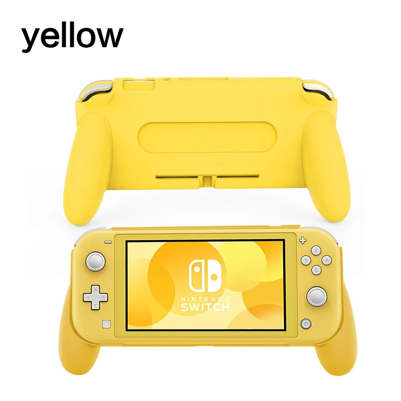 Чехол для игровой консоли с рукояткой для nintendo Switch Lite, полный защитный чехол для Switch Lite, защитный чехол - Цвет: Цвет: желтый