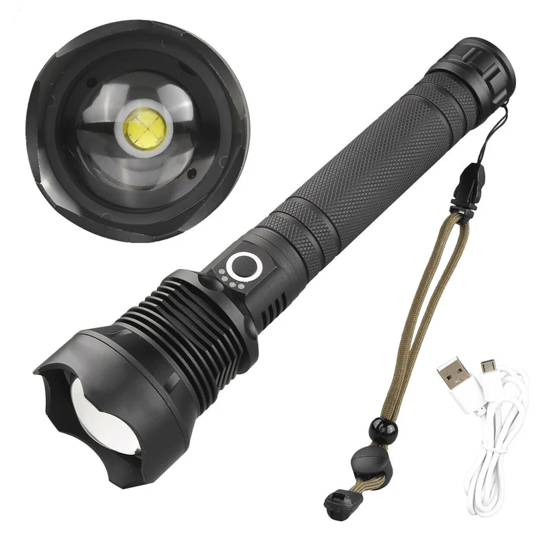 Новый длинный Zoom P70 бликовый фонарик из алюминиевого сплава с длинным съемным водонепроницаемым зарядным наружным фонариком SD669