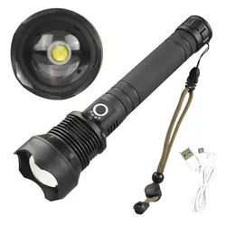 Новый длинный Zoom P70 бликовый фонарик из алюминиевого сплава с длинным съемным водонепроницаемым зарядным наружным фонариком SD669