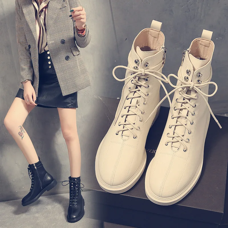Vintage Lace-up Women High Heel Winter Boots |