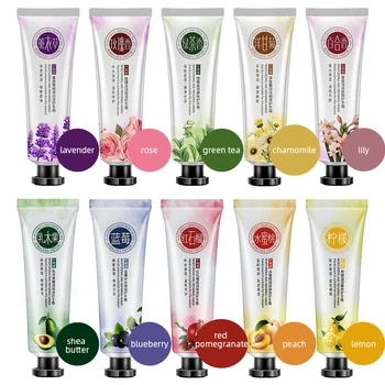 

Plant Essential Hand Cream Hydrating Anti-drying Smooth Fine Lines Brighten Skin Color Hand Cream Lavender Nourishing Skin Care