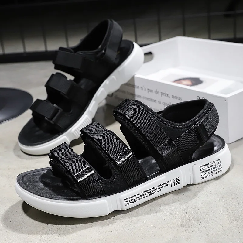 

Guo ta Sandals Men's Summer New Style Sandals Youth Fashion Casual Sandals Anti-slip Students Middle And Large Children Sandals