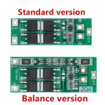 

2S 20A 7.4V 8.4V 18650 Lithium Battery Protection Board PCM BMS With Standard/Balance Function For Li-ion Lipo Battery Cell