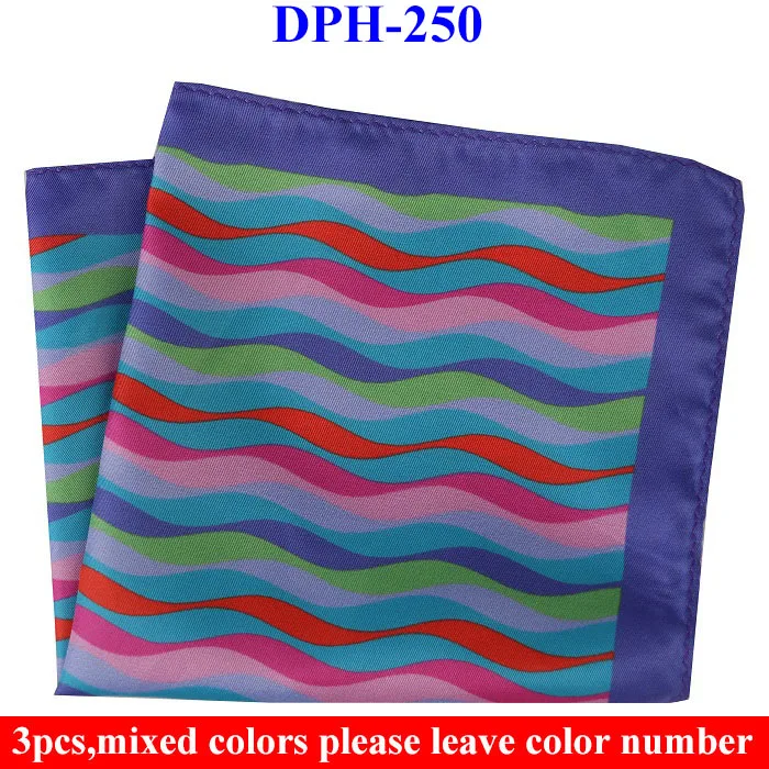 DPH250 Hankerchief Портной Смит 3 шт. мужские носовые платки карманные квадраты с принтом пейсли бизнес полотенце для сундуков Карманный платок носовые платки шарфы - Цвет: DPH250 Hankerchief